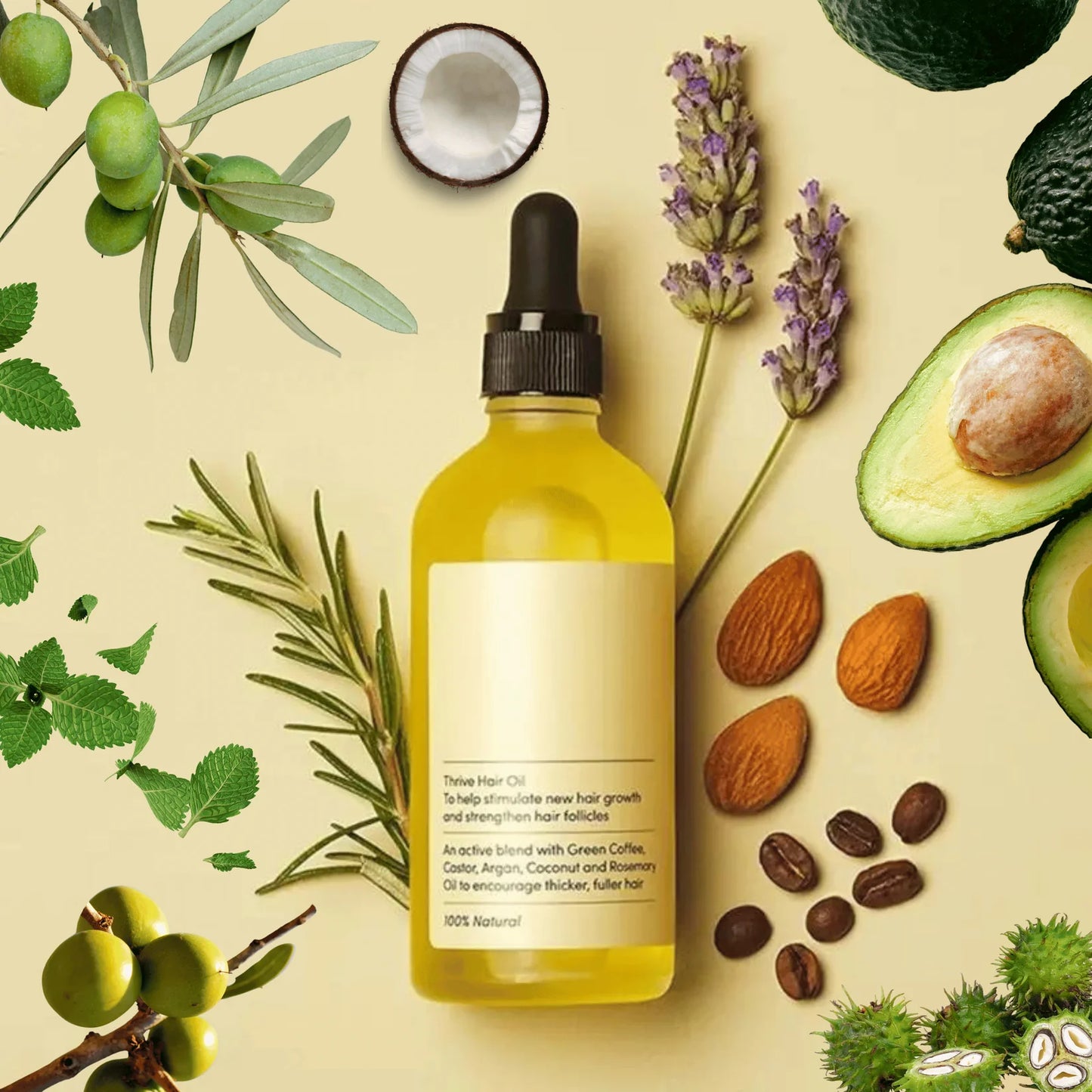 Natürliches Rosmarin-Wachstumsserum + Gratis Wellness-Set